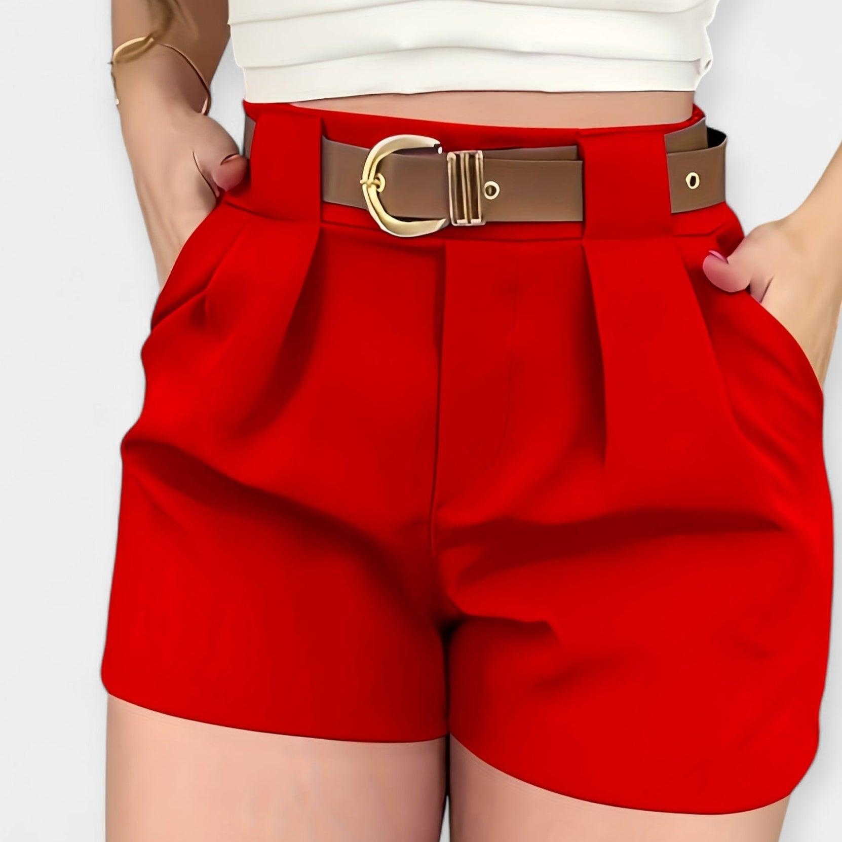 Anaïs - Shorts Plissés Élégants