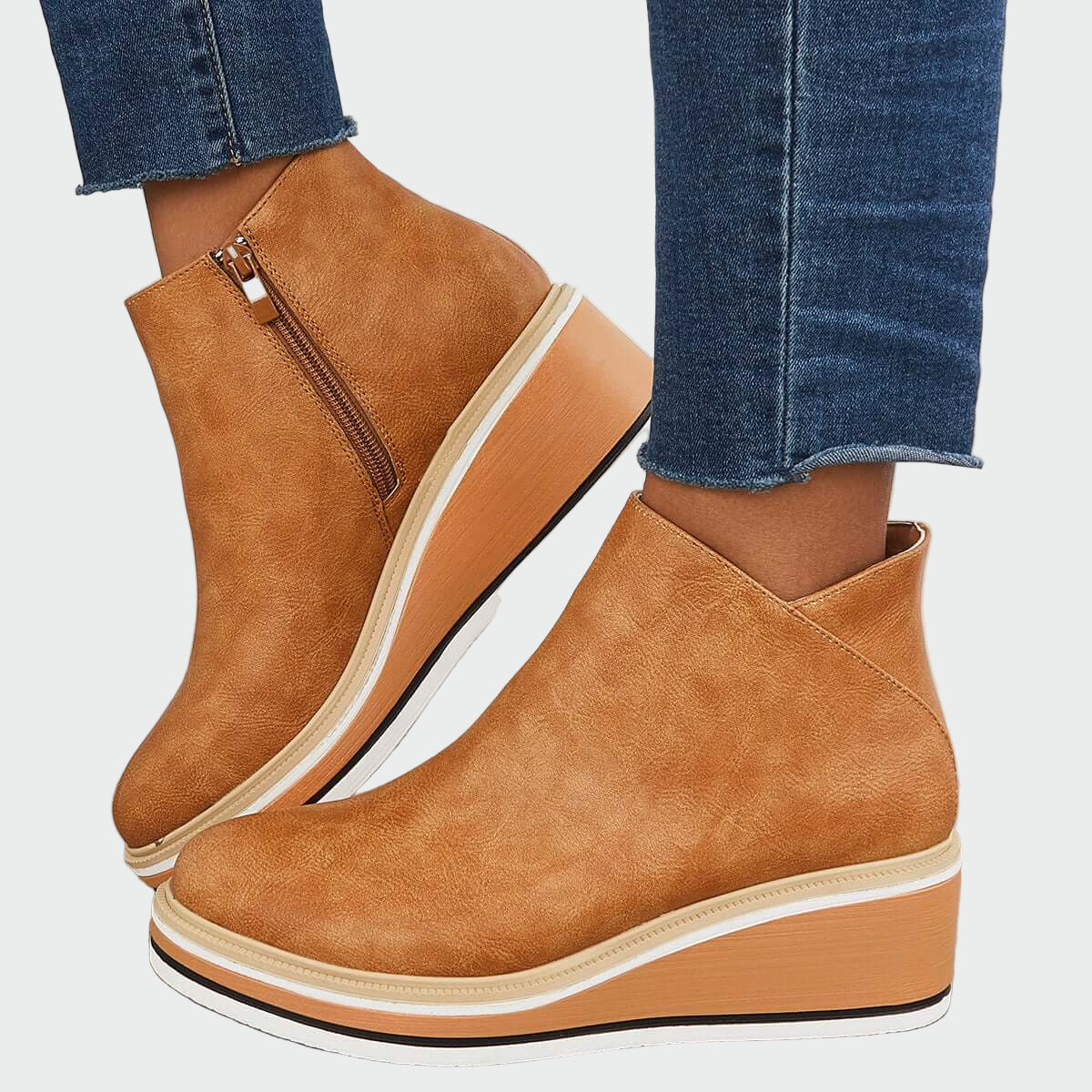 Maëlle - Bottines Cuir Plateforme