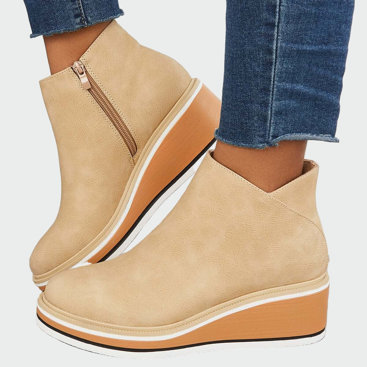 Maëlle - Bottines Cuir Plateforme