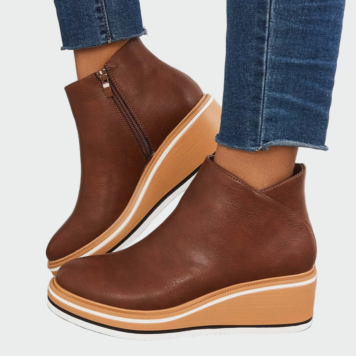 Maëlle - Bottines Cuir Plateforme