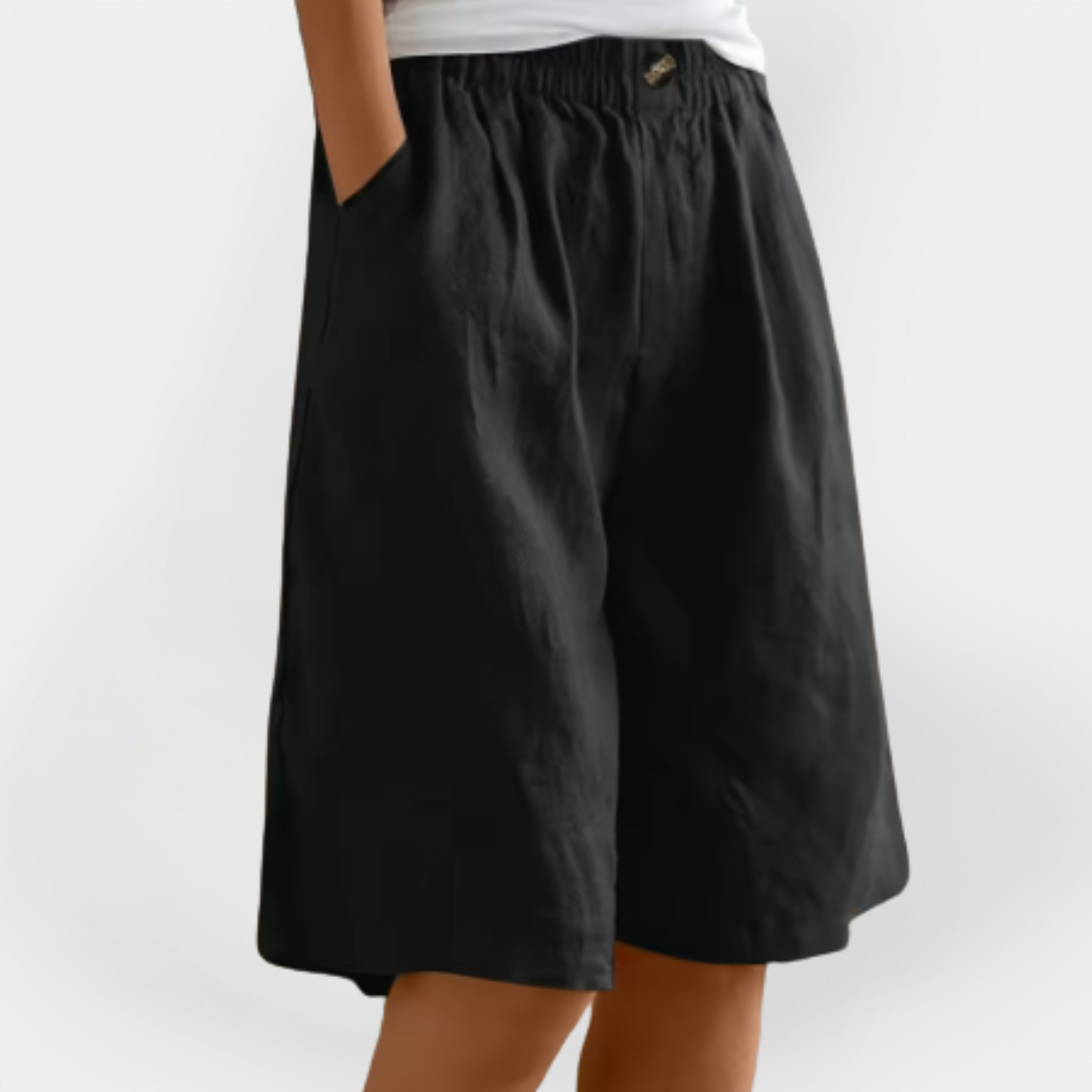 Céline - Pantalons Courts Lin