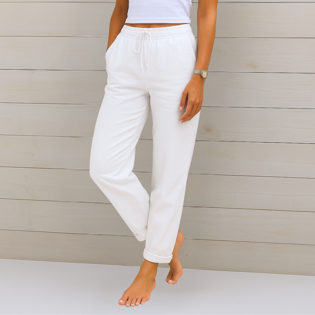 Inès - Pantalons Légers Lin