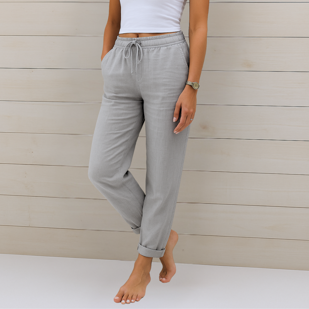 Inès - Pantalons Légers Lin