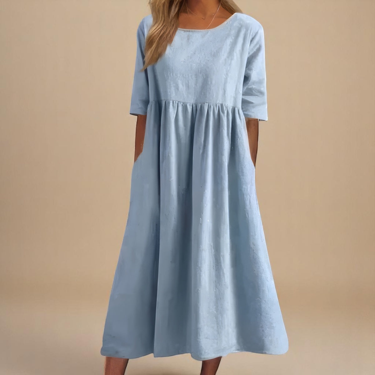 Inès - Robe Décontractée Coton