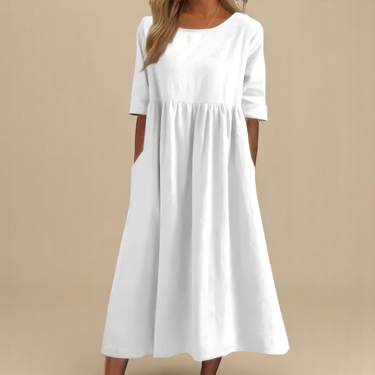 Anaïs - Robe Élégante Coton