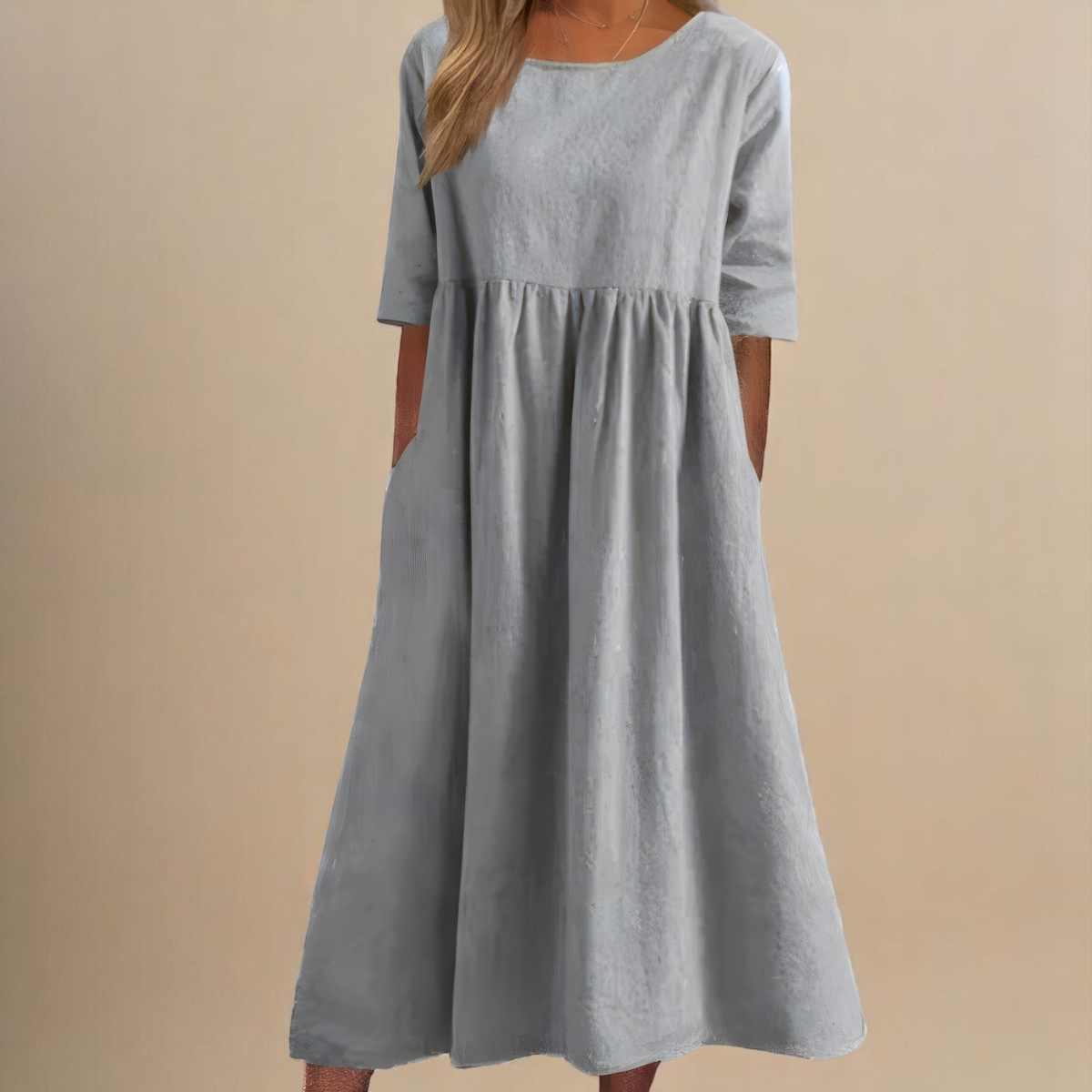 Anaïs - Robe Élégante Coton