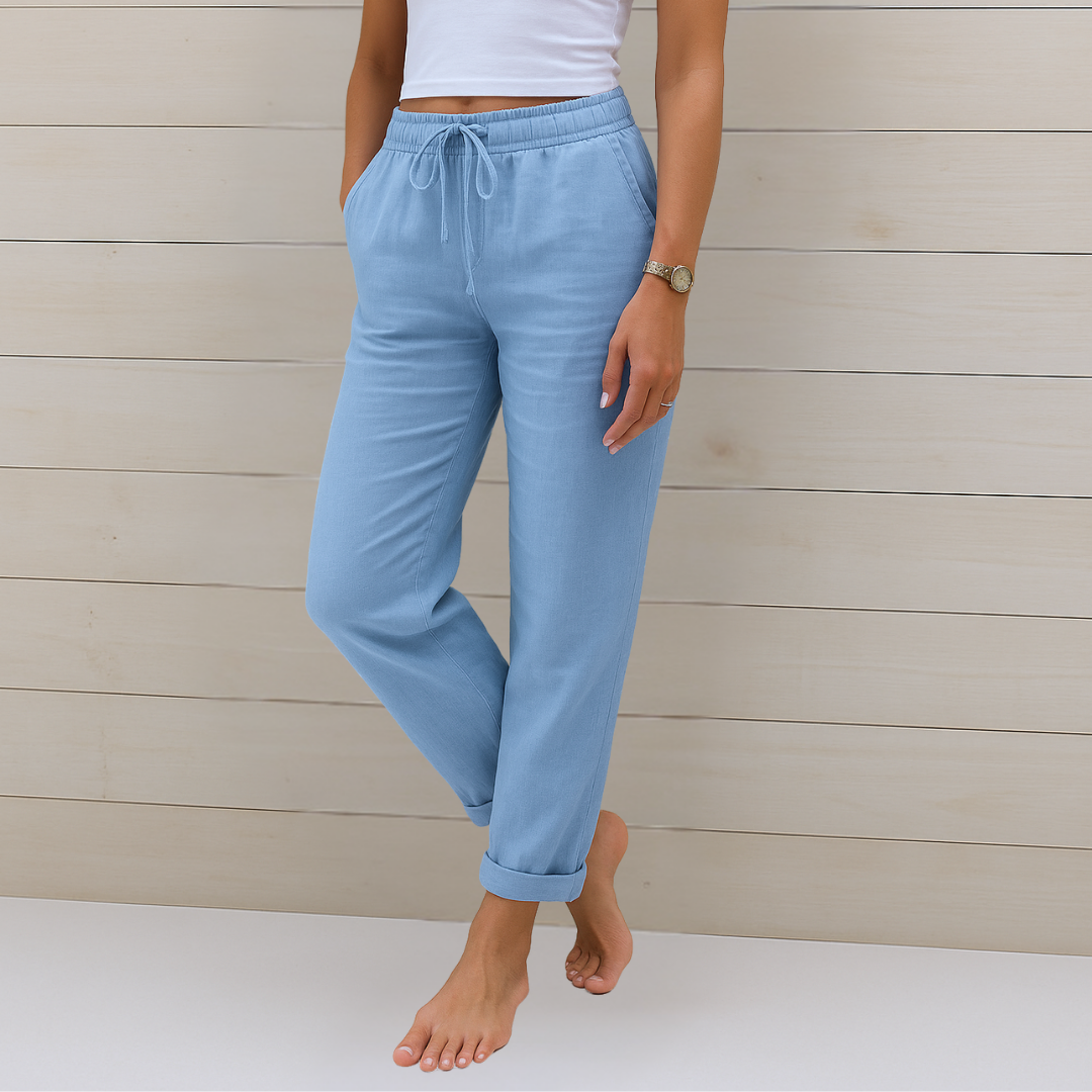 Inès - Pantalons Légers Lin