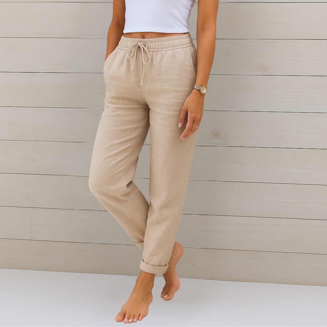 Inès - Pantalons Légers Lin