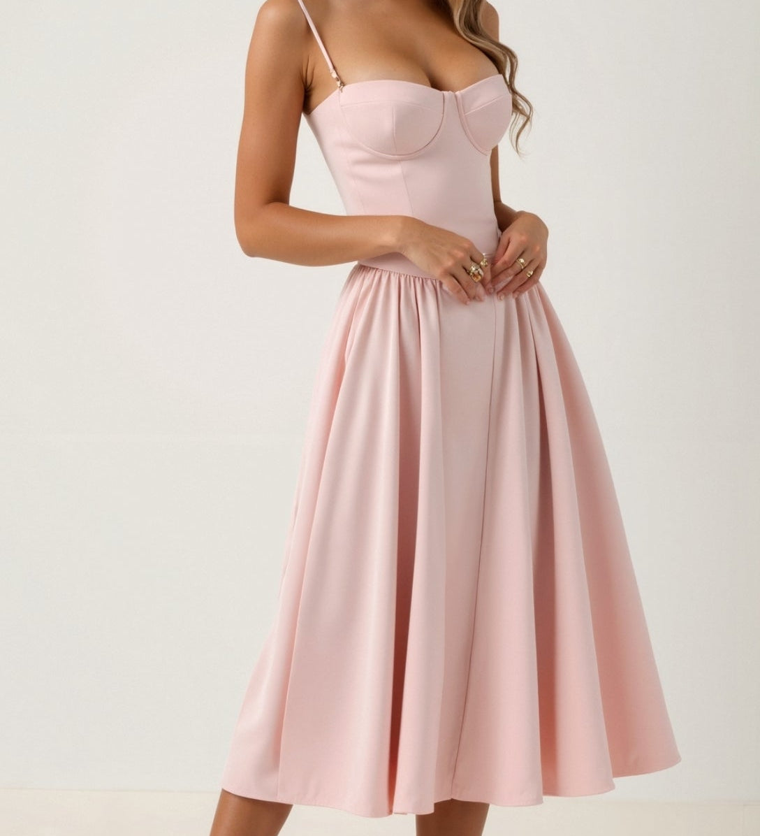 Céline - Robe Midi Structurée