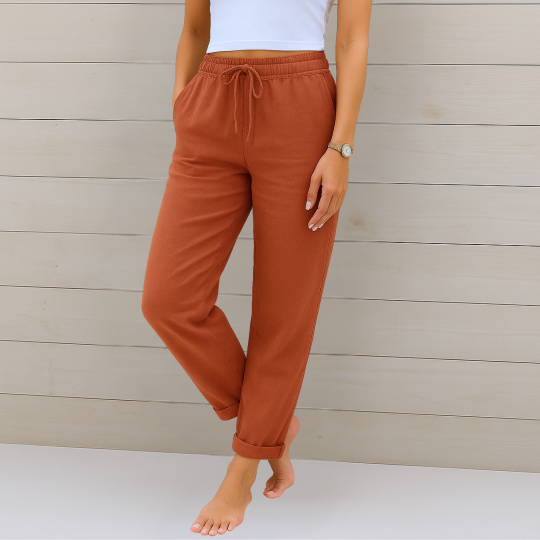 Inès - Pantalons Légers Lin