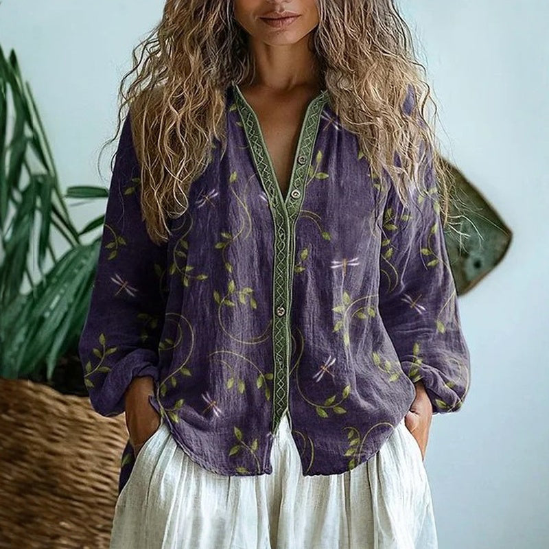 Élodie - Blouse Florale Chic