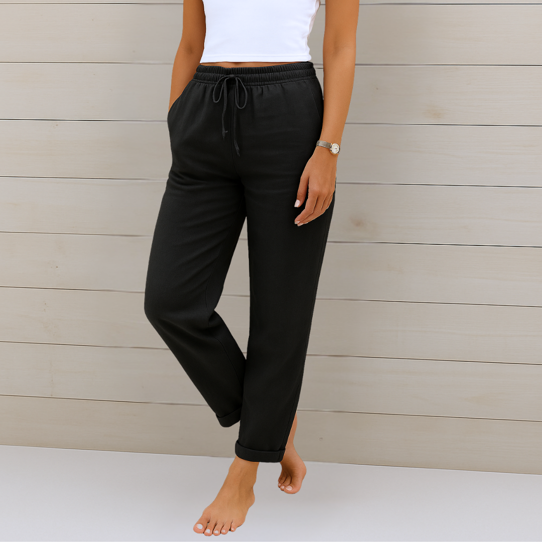 Inès - Pantalons Légers Lin