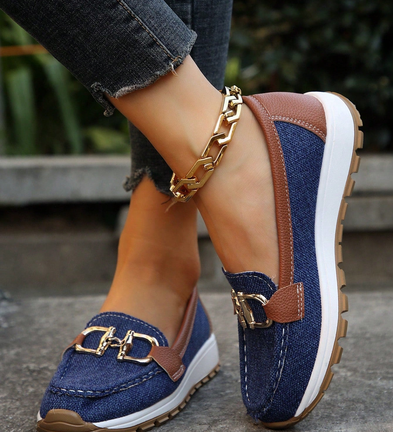 Sarah - Chaussures Plates Boucle