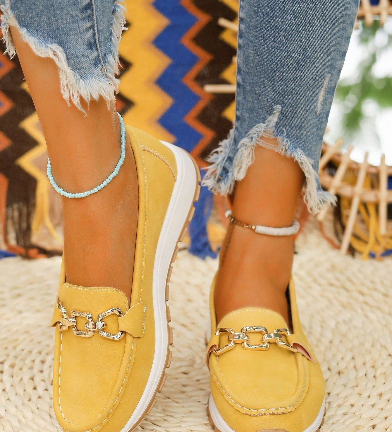 Sarah - Chaussures Plates Boucle