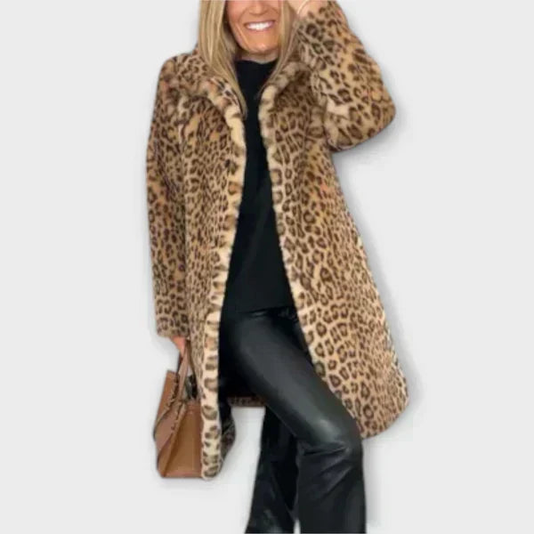 Maëva - Manteau Léopard Élégant