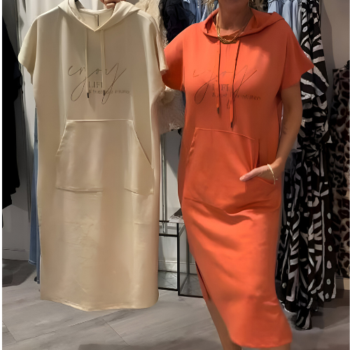 Élodie - Robe Casual Capuche