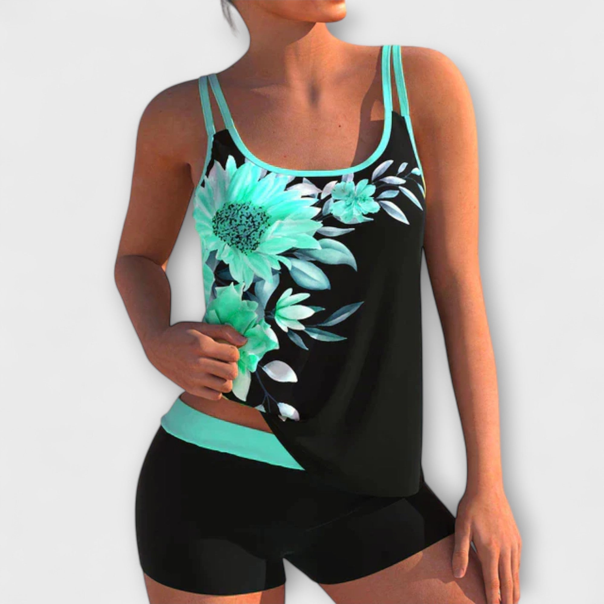 Sarah - Tankini Floral Élégant