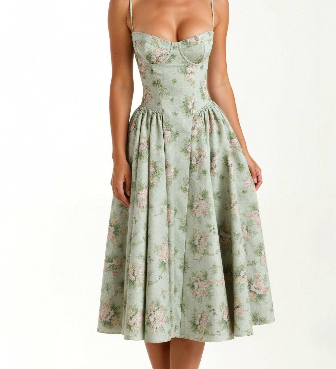 Céline - Robe Midi Structurée