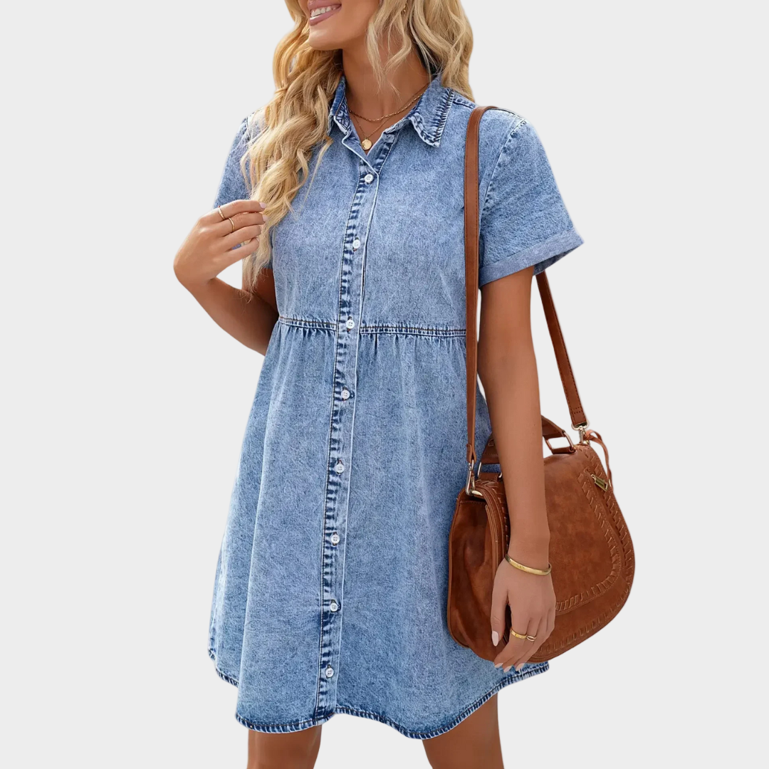 Céline - Robe Jean Boutonnée