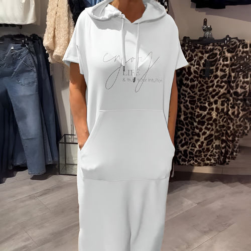 Inès - Robe À Capuche Élégante