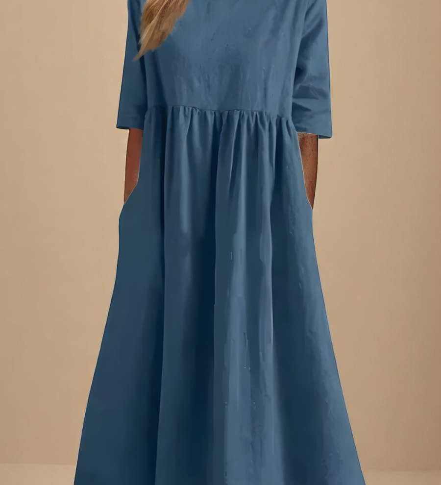 Inès - Robe Décontractée Coton