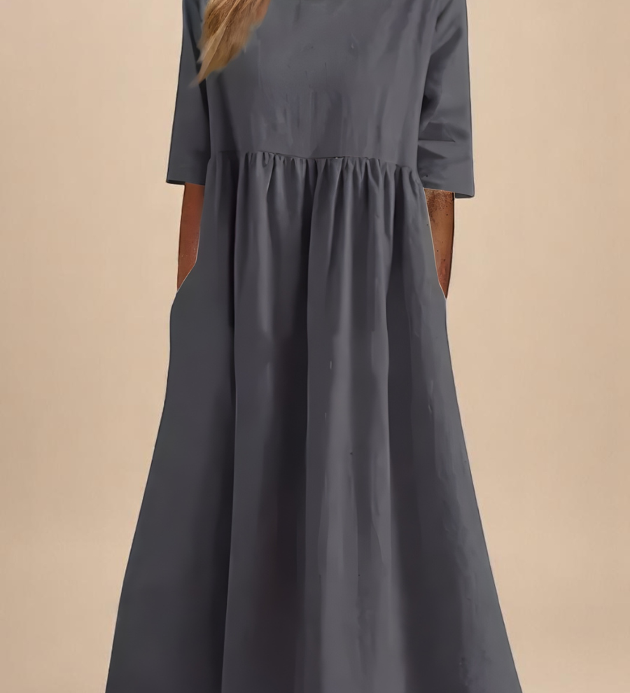 Anaïs - Robe Élégante Coton