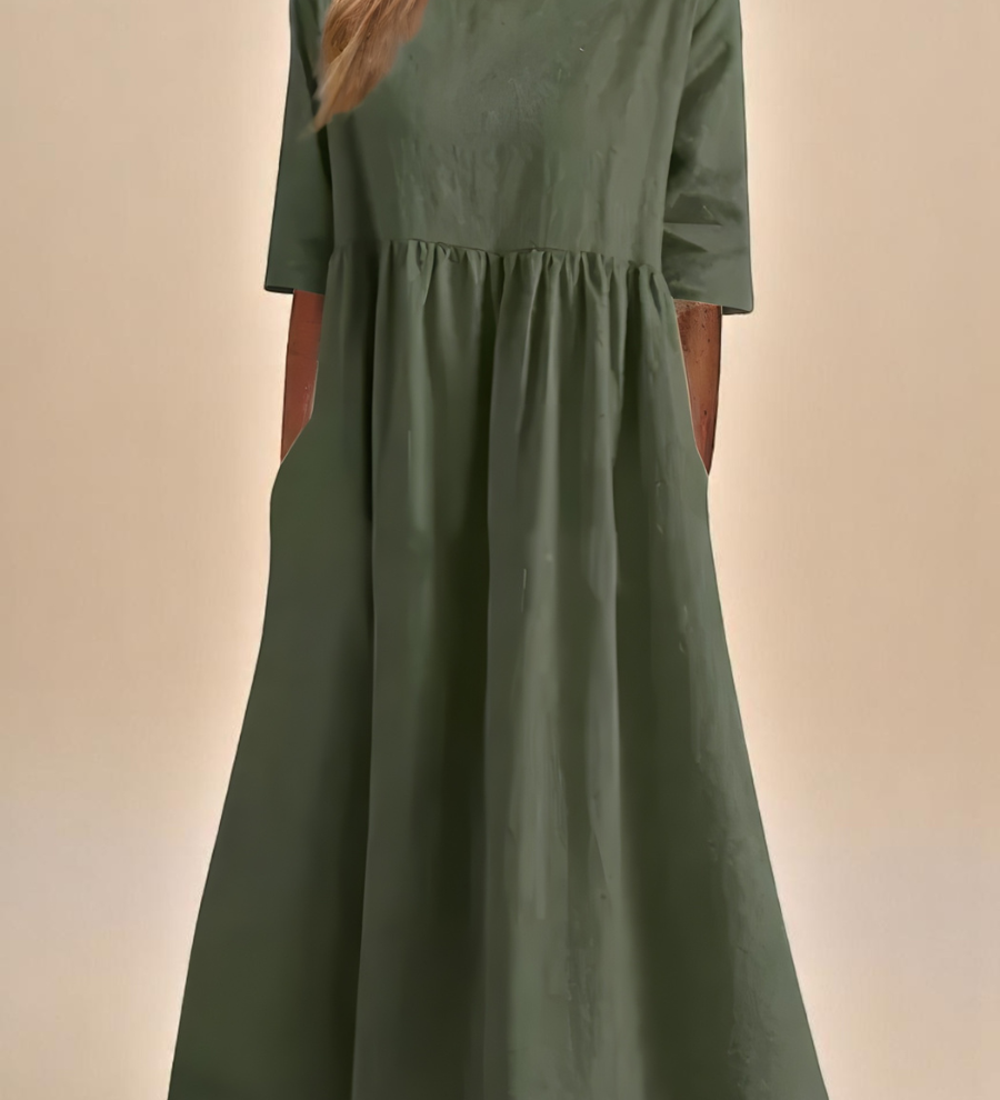 Inès - Robe Décontractée Coton