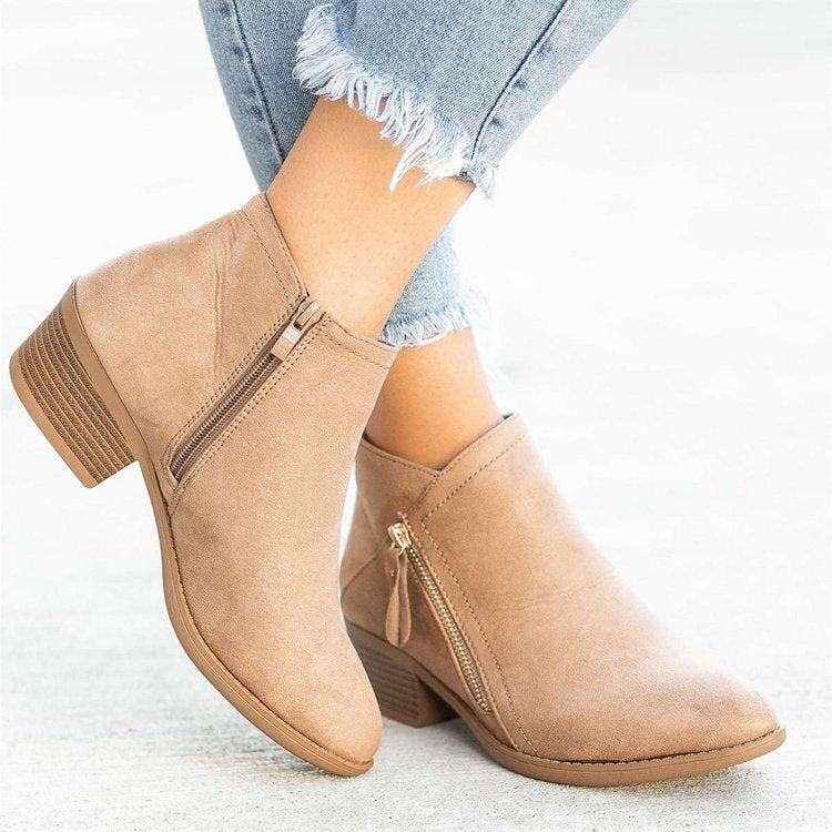 Justine - Bottes Élégantes Daim