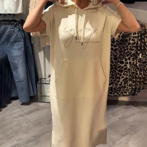 Inès - Robe À Capuche Élégante