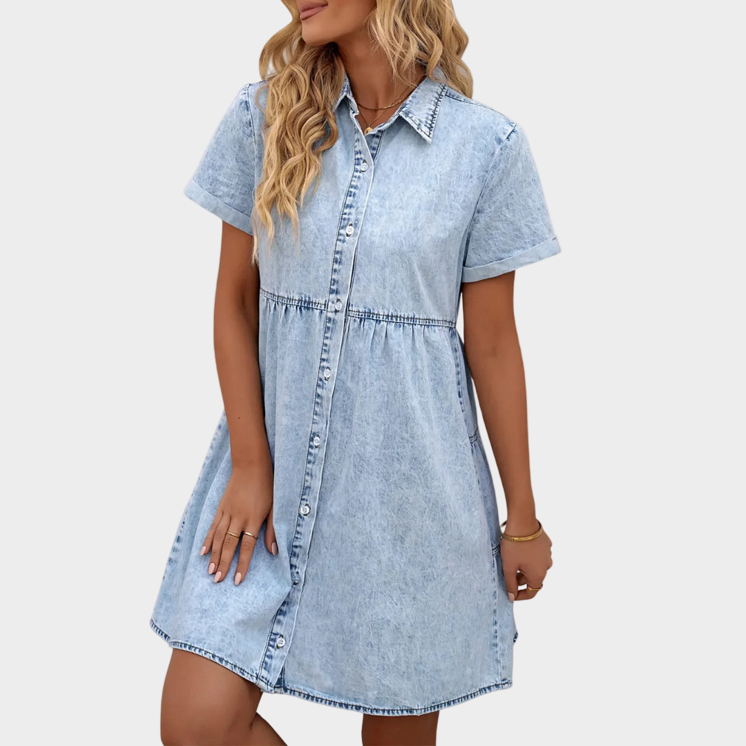 Céline - Robe Jean Boutonnée