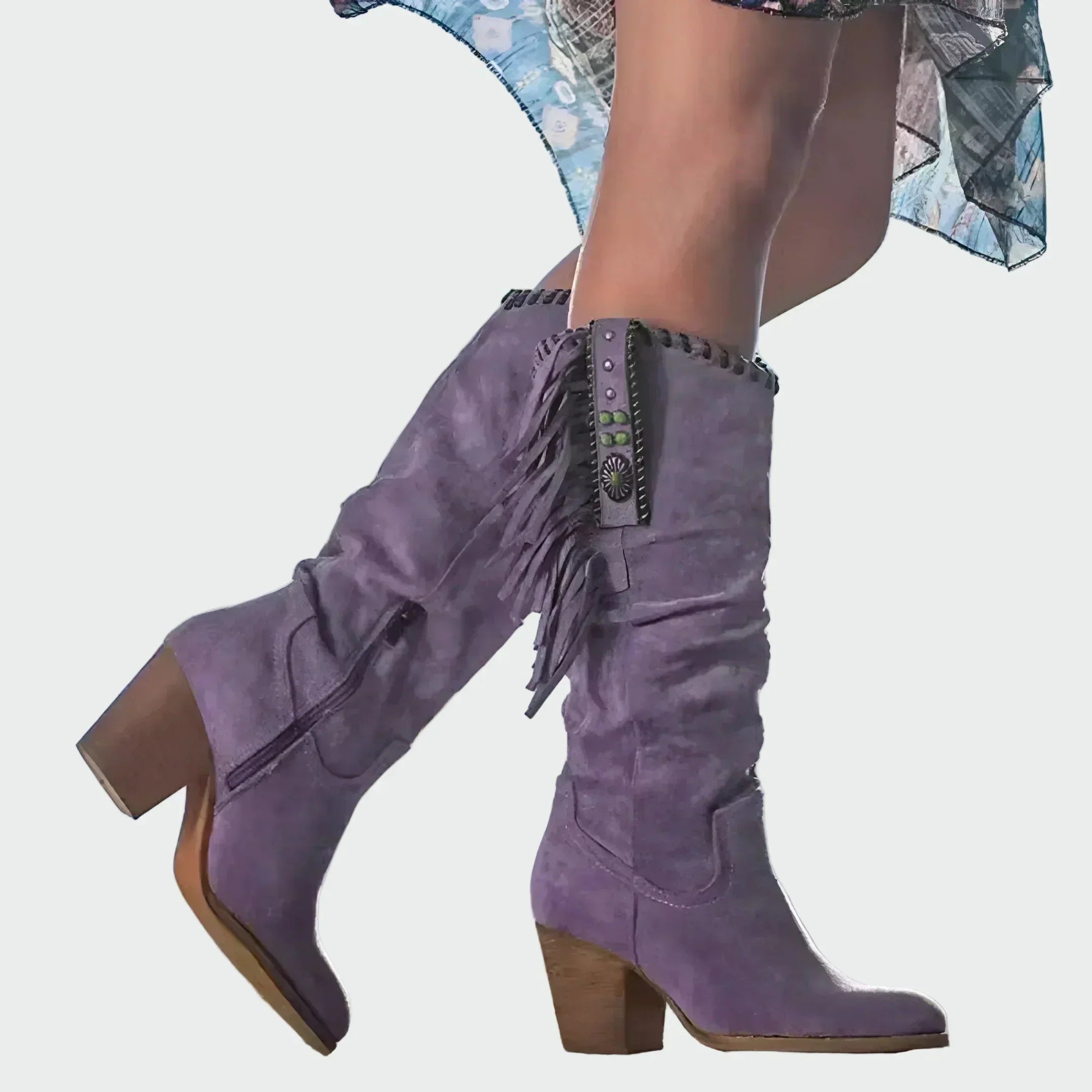 Margot - Bottines Cowboy Franges
