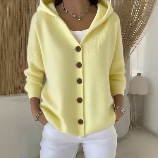 Inès - Cardigan Élégant Capuche