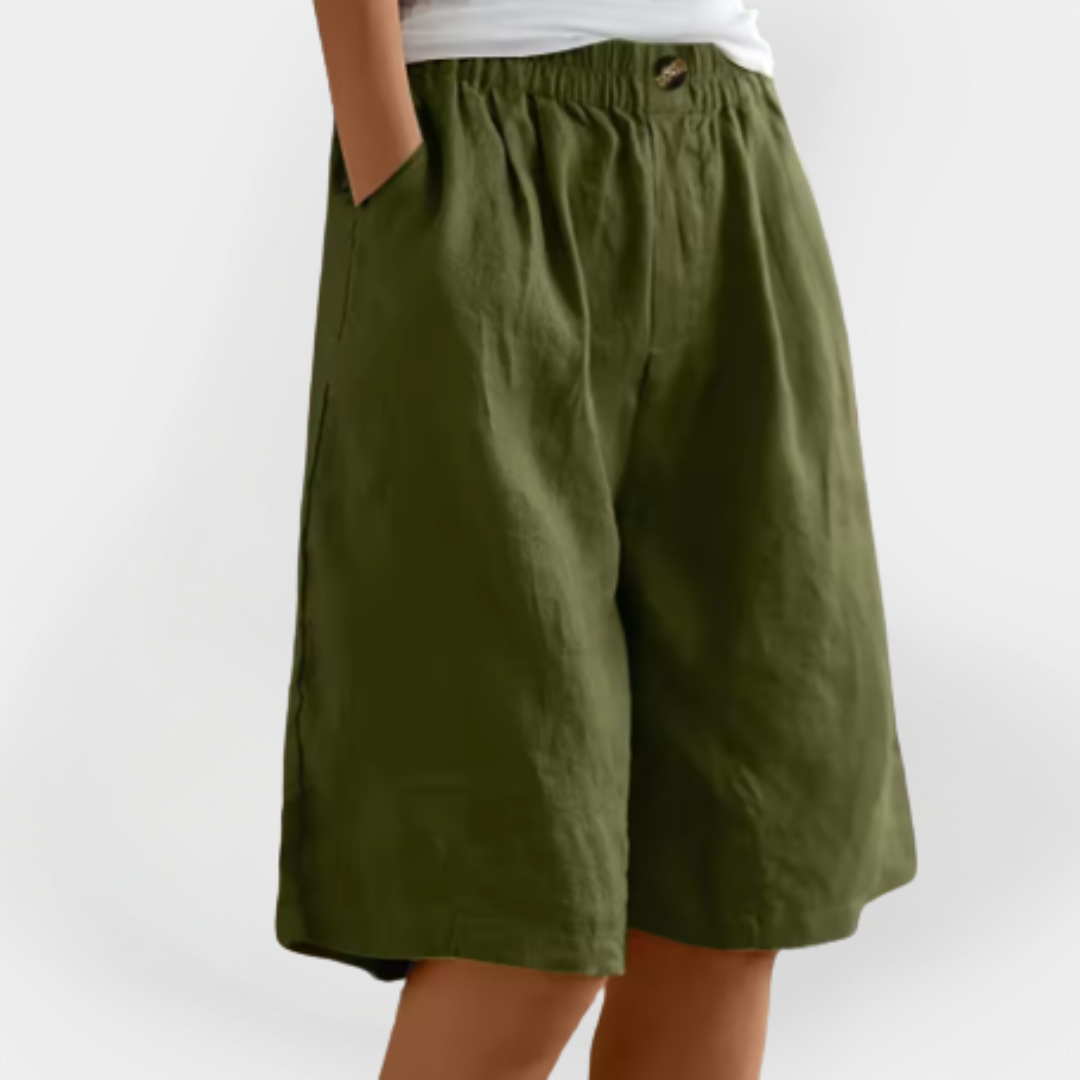Céline - Pantalons Courts Lin