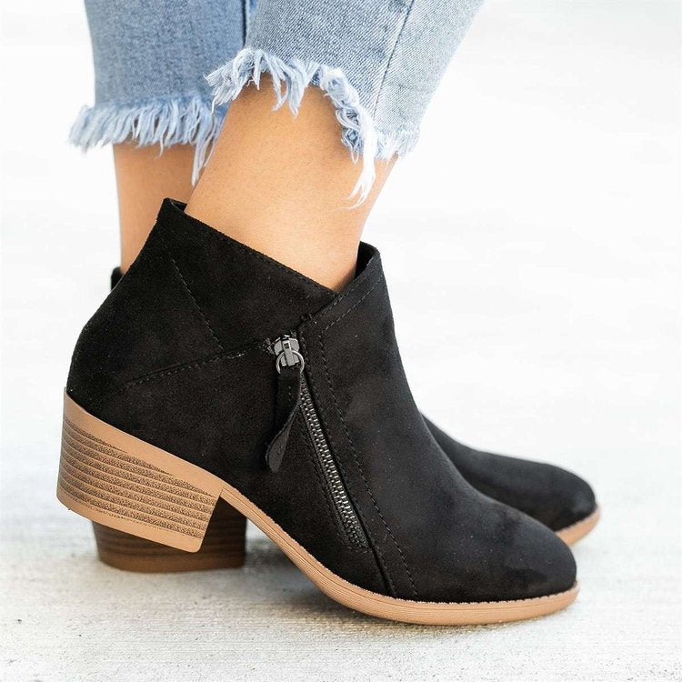 Justine - Bottes Élégantes Daim