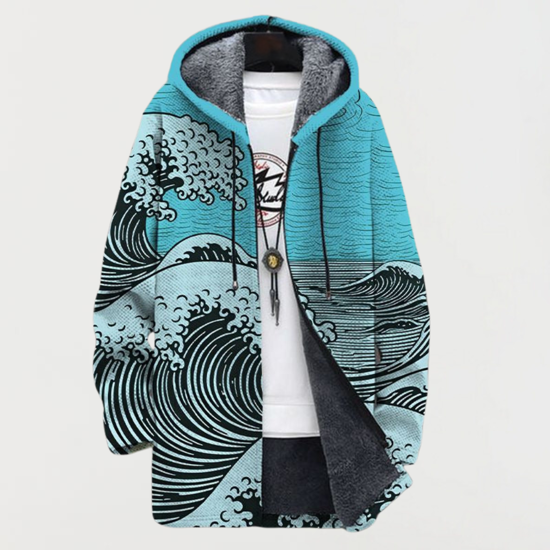 Anaïs - Manteau Capuche Vagues