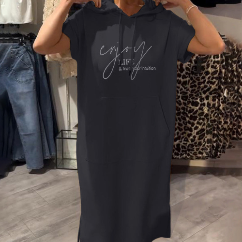 Inès - Robe À Capuche Élégante