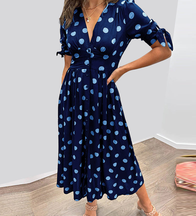 Anaïs - Robe Élégante Pois