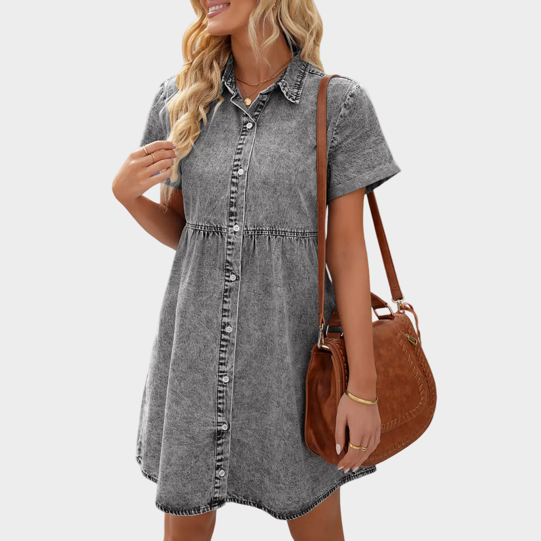 Céline - Robe Jean Boutonnée