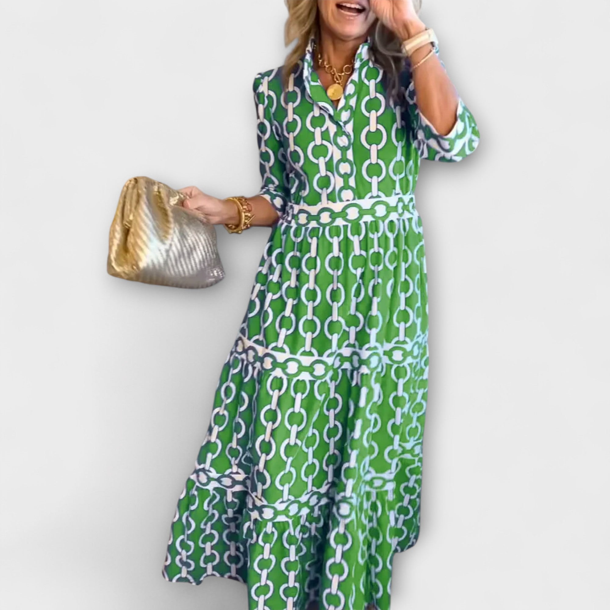Justine - Robe Midi Élégante