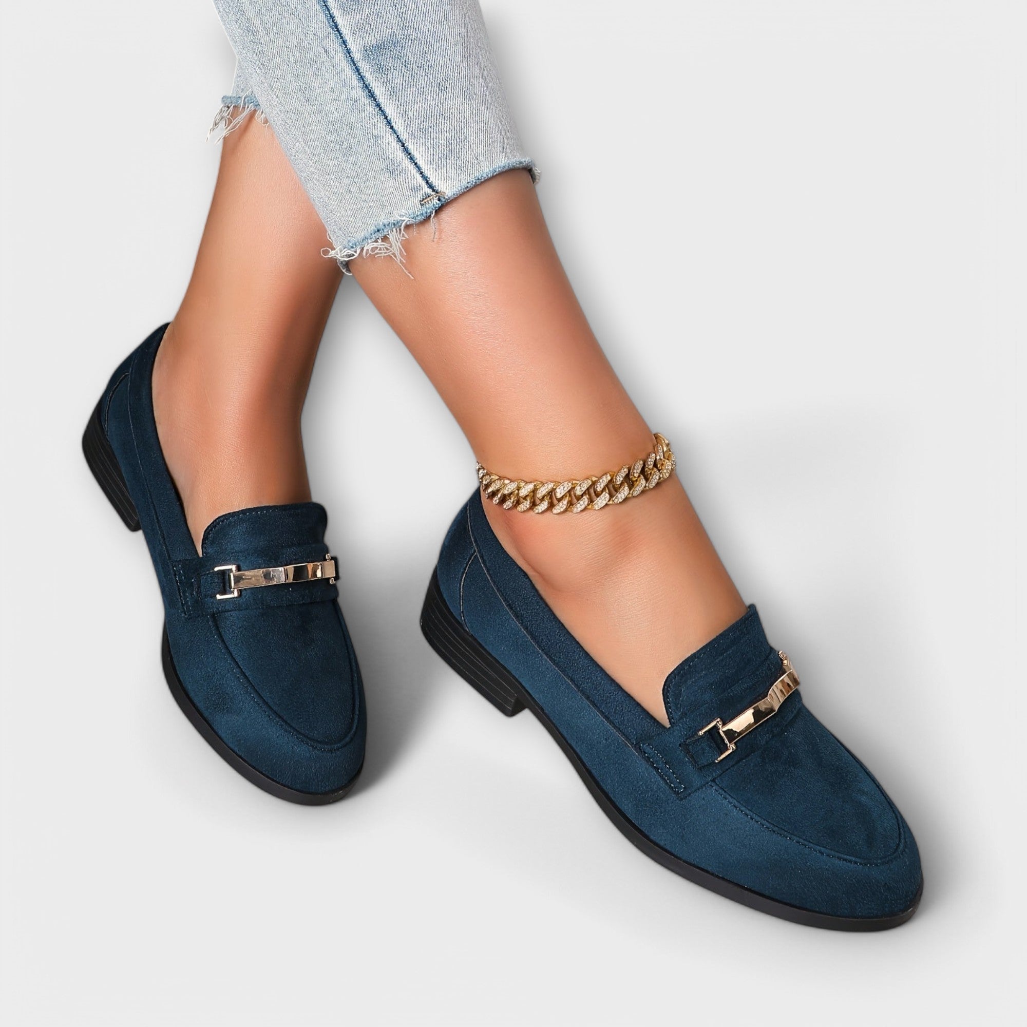 Inès - Mocassins Flanelle Élégants
