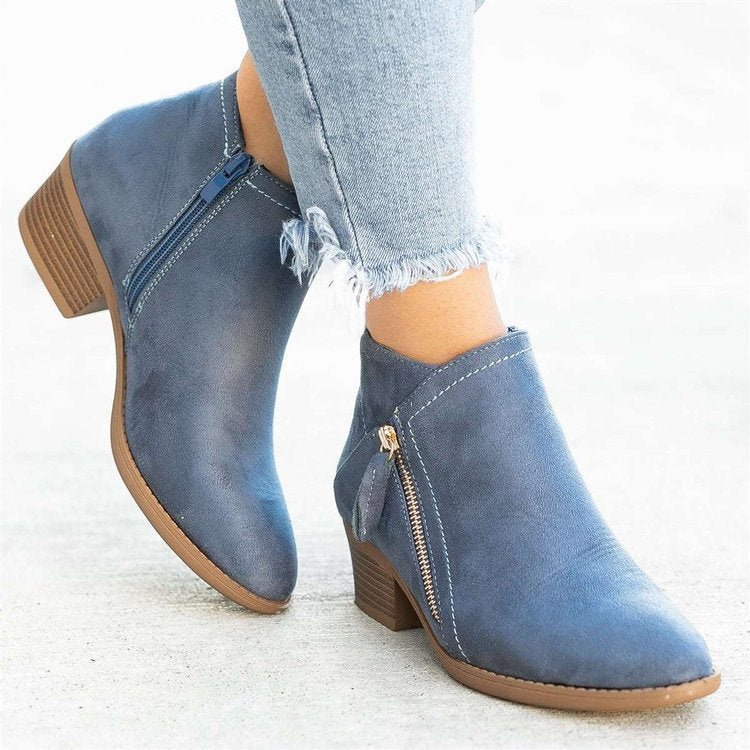 Justine - Bottes Élégantes Daim