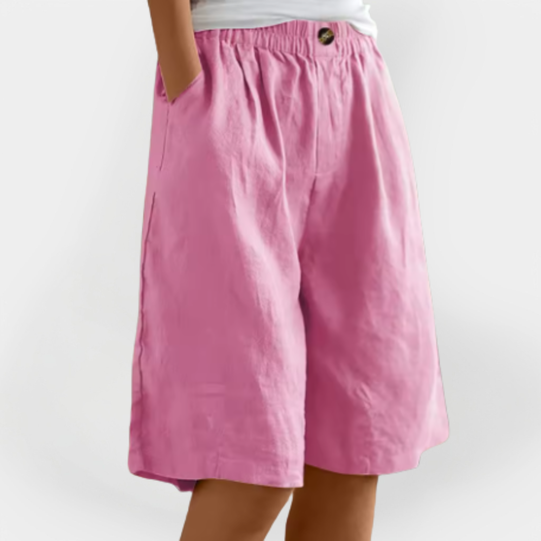 Céline - Pantalons Courts Lin