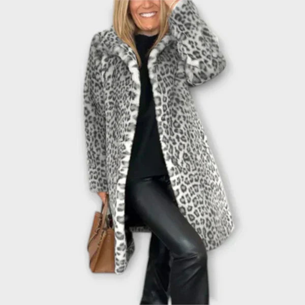 Maëva - Manteau Léopard Élégant