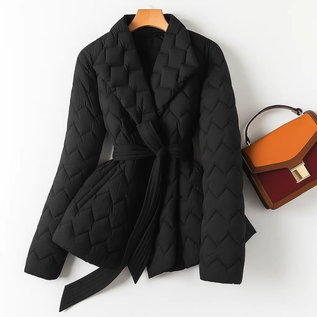 Anaïs - Manteau Plumes Élégant