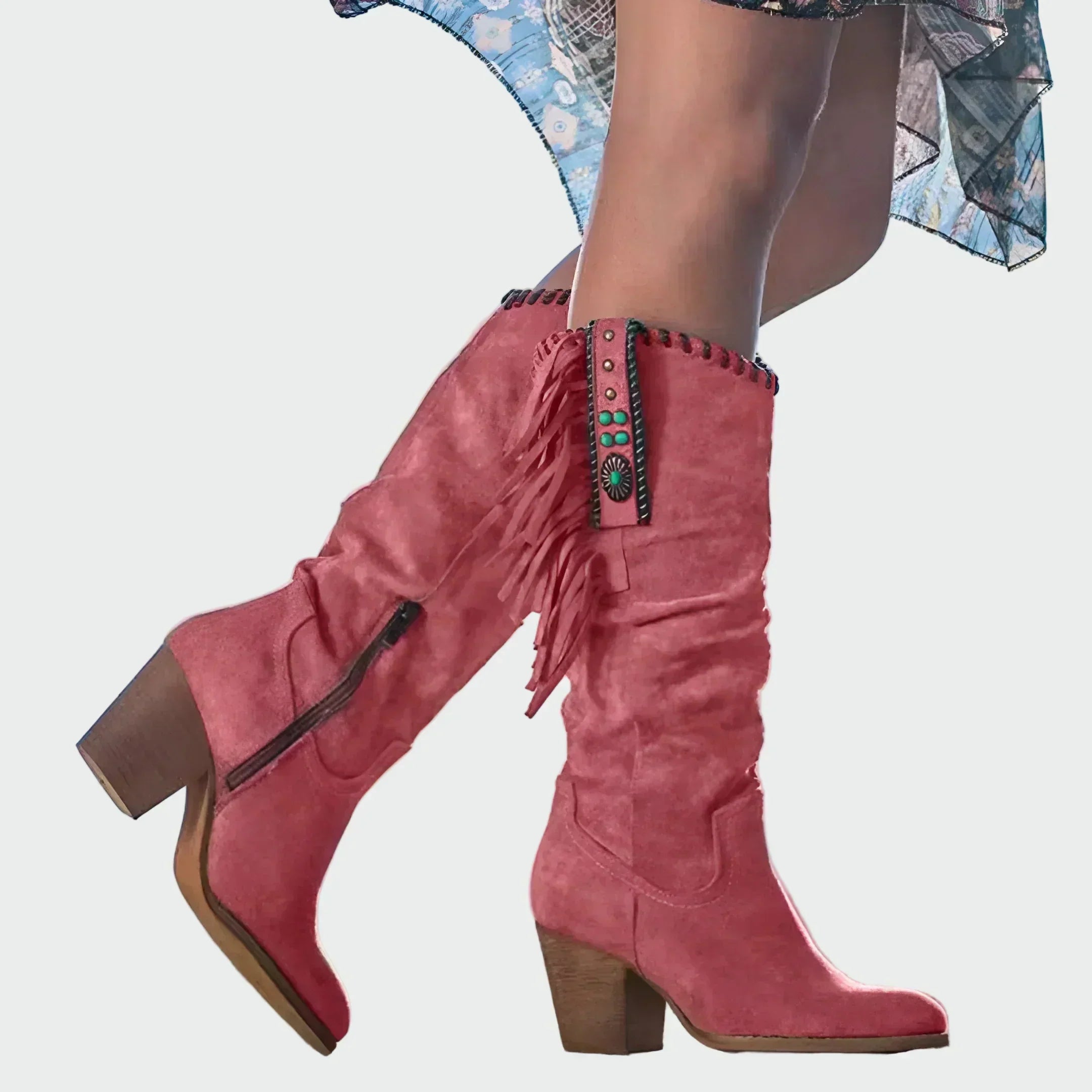 Margot - Bottines Cowboy Franges