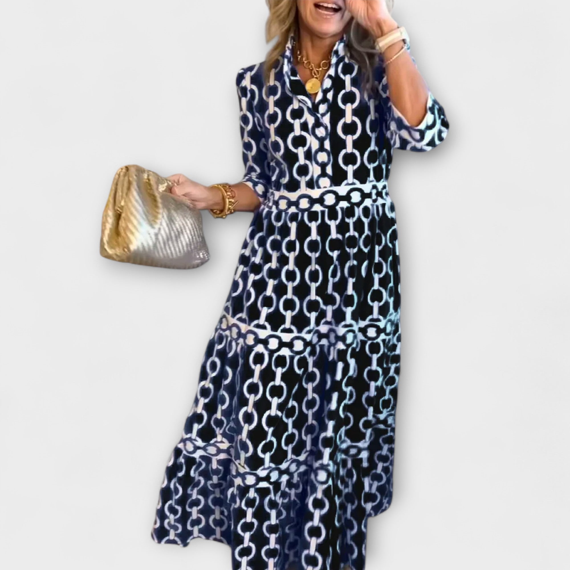 Justine - Robe Midi Élégante