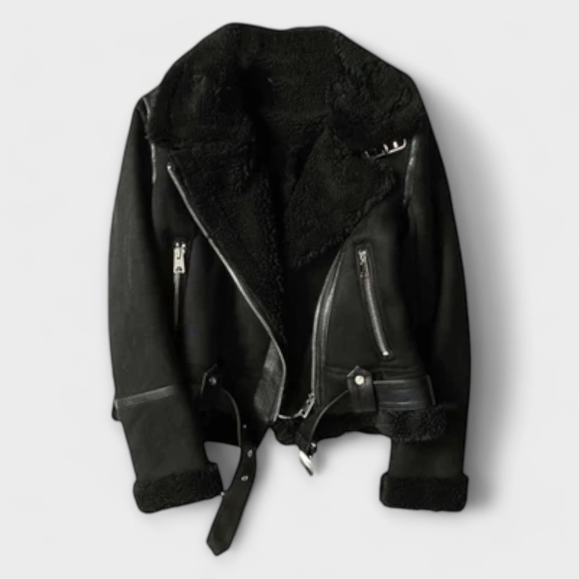 Maëlle - Manteau Aviateur Suède