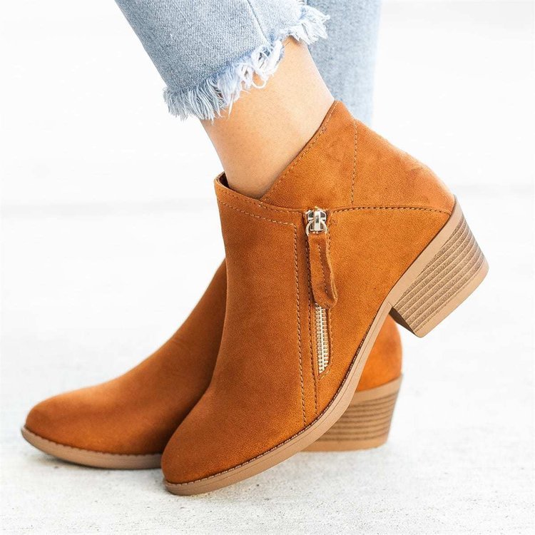 Justine - Bottes Élégantes Daim