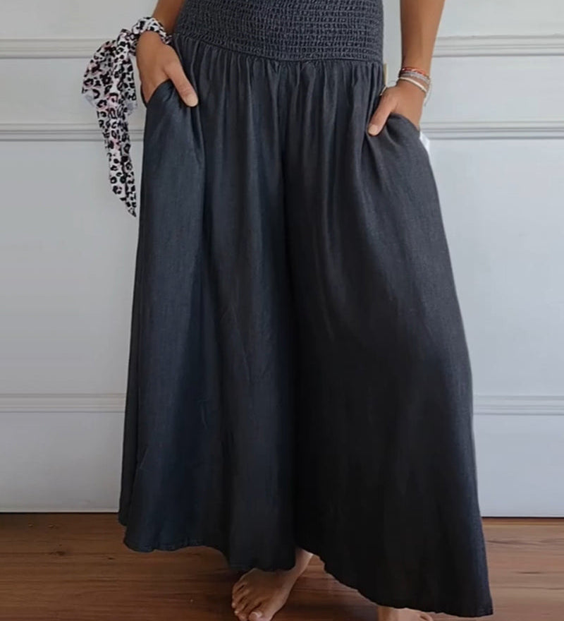 Maëlle - Pantalon Élégant Taille Haute