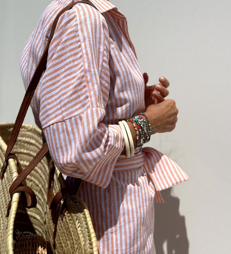 Anaïs - Chemise Rayée Élégante